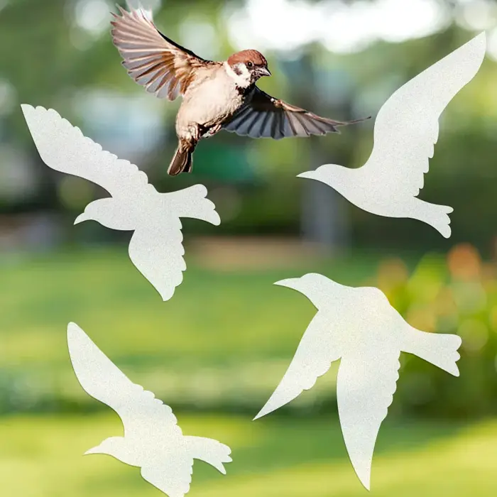 Idée cadeau jardinage n°31 : stickers anti-collision d'oiseaux Idée cadeau jardinage n°31 : stickers anti-collision d'oiseaux