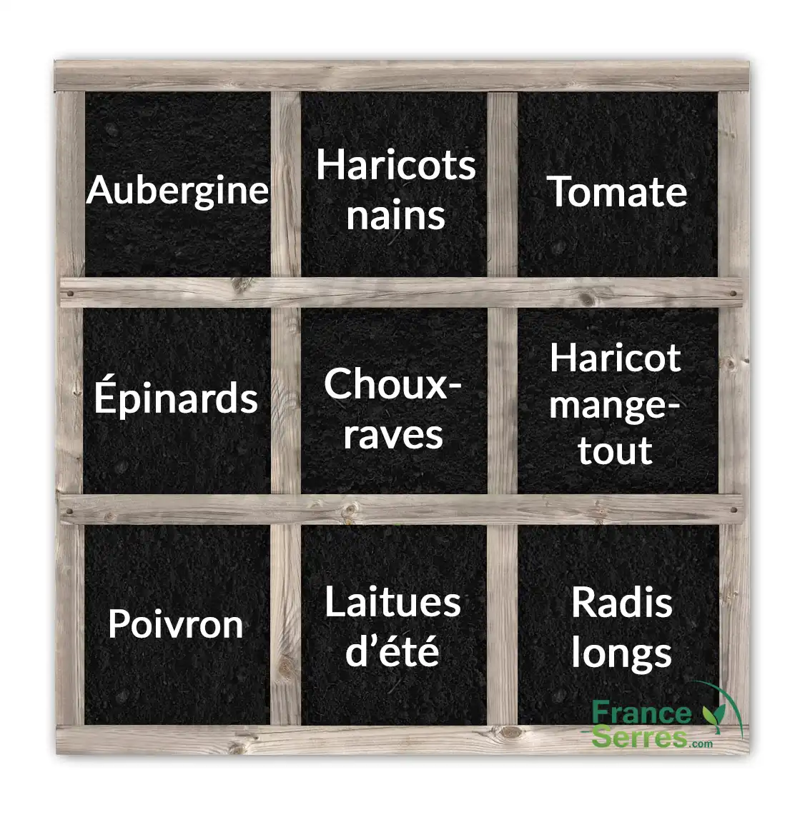 Carré potager en mai Carré potager en mai