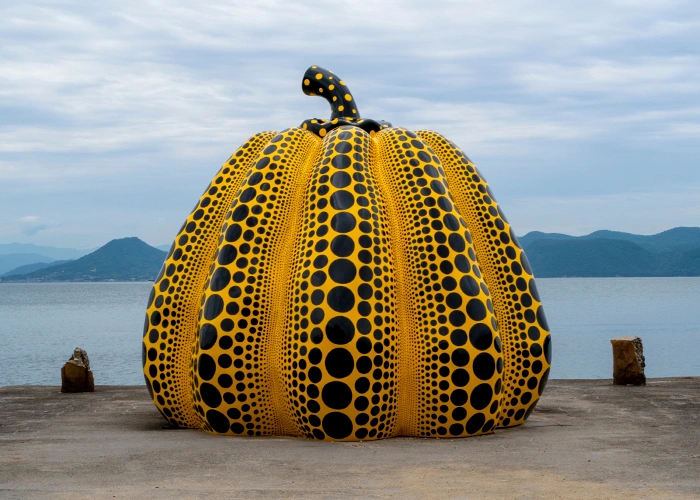 citrouille de l'artiste Yayoi Kusama