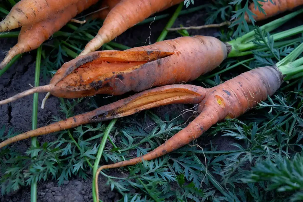 Carotte contaminé au pourridié noir