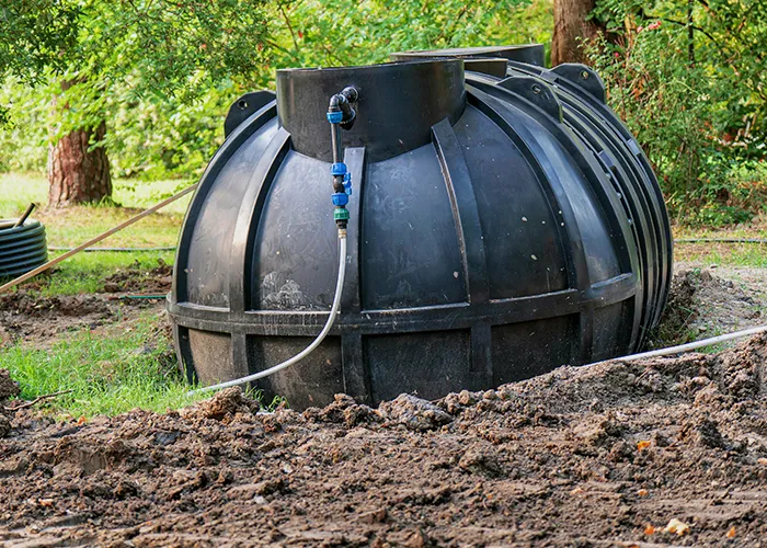 récupérateur d'eau de pluie enterré