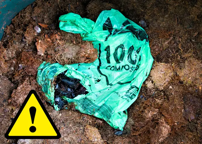 éviter les sacs biodégradables dans le compost