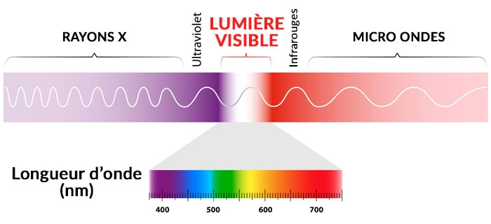 spectre de lumière visible