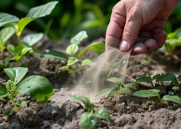 Terre de diatomée : poudre d'algues contenant du dioxyde de silicium et permettant de lutter contre les sciarides