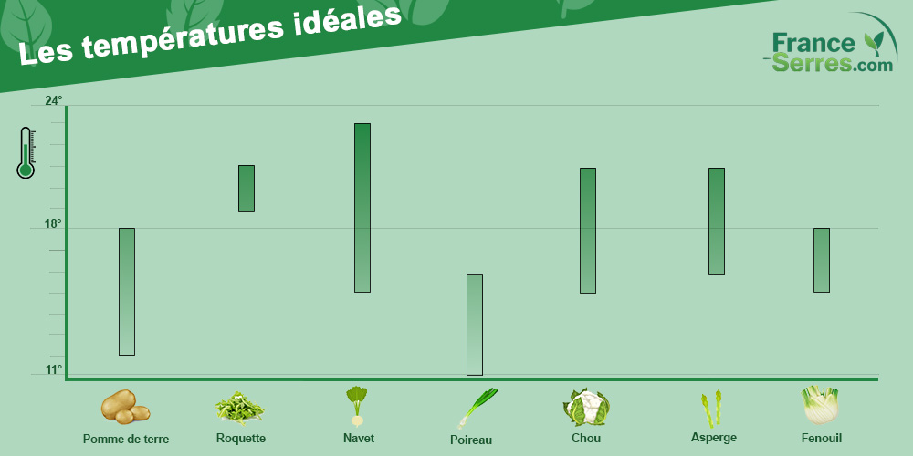 température idéale légume hiver