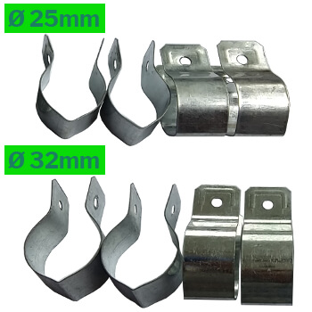 Colliers en diamètre 25mm et 32mm