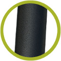 Piètement du banc noir pliant en valise de haute qualité en acier de 22mm de diamètre avec finition peinture expoxy anticorrosion Piètement du banc noir pliant en valise de haute qualité en acier de 22mm de diamètre avec finition peinture expoxy anticorrosion