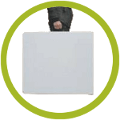 Encombrement minimal grâce au pliage valise de cette table pliante de 2,44m Encombrement minimal grâce au pliage valise de cette table pliante de 2,44m