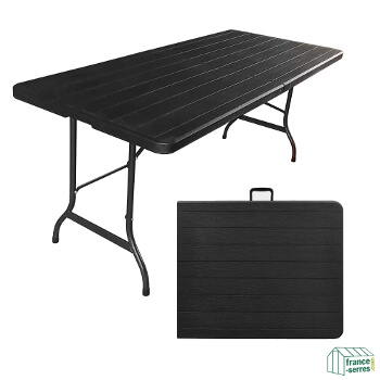 Notre table pliante de 180cm idéale pour vos repas familiaux, réunions, manifestations en intérieur ou en extérieur Notre table pliante de 180cm idéale pour vos repas familiaux, réunions, manifestations en intérieur ou en extérieur