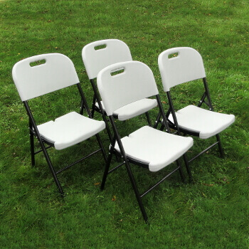 Chaises pliantes haute résistance vendues en lot de 4 pièces Chaises pliantes haute résistance vendues en lot de 4 pièces
