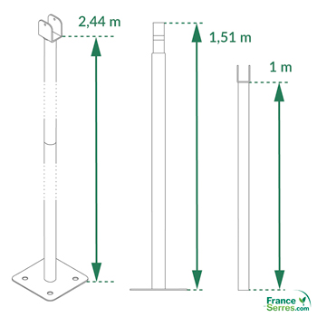 chandelle de renfort serre