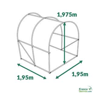 serre tunnel pas chère 4m2