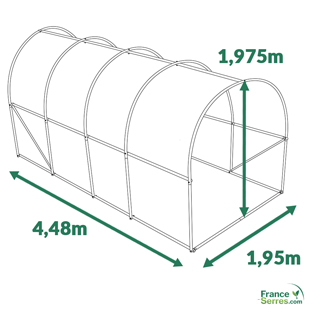 serre tunnel pas chère 9m2