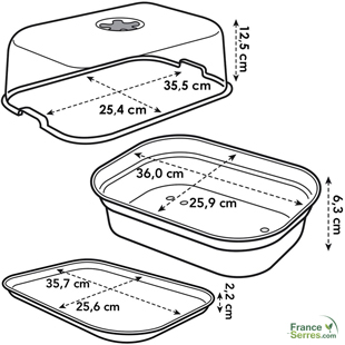 Mini-serre pour kit de germination germie