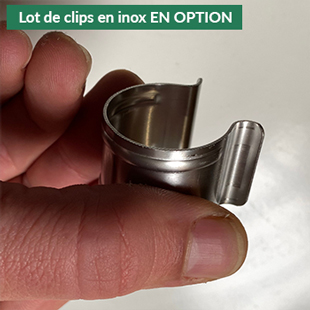 lot de clips de serre inox en option