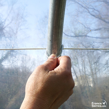 Pose d'un crochet de ligature pour tendre un fil Deltane - étape 3