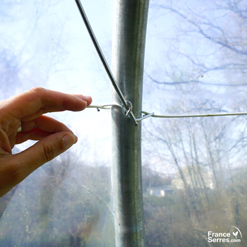 Pose d'un crochet de ligature pour tendre un fil Deltane - étape 7