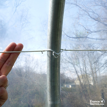 Pose d'un crochet de ligature pour tendre un fil Deltane - étape 8