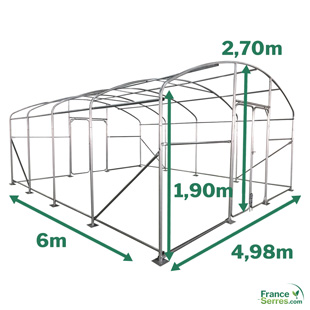 serre tunnel maraîchère 30m2