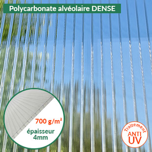 polycarbonate alvéolaire dense
