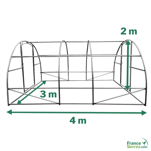 serre tunnel d'environ 12m2