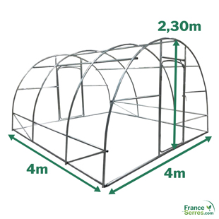 serre tunnel d'environ 16m2