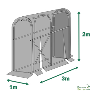 serre à tomates pas chère 3m2