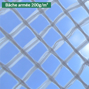 bâche de serre armée de 240g/m² traitée anti-UV