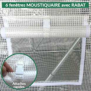 fenêtres moustiquaires avec rabat