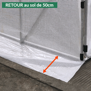 retour au sol de 50 centimètres