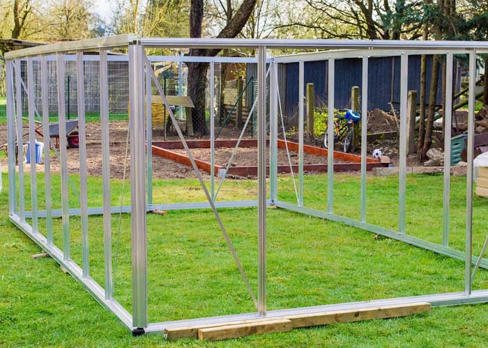 serre en aluminium profilé