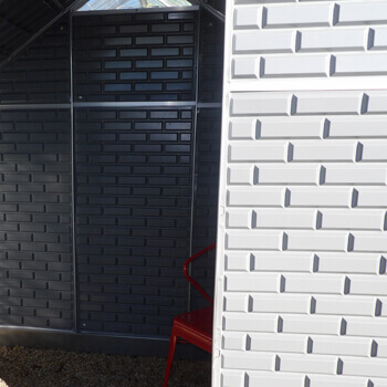 toit en tuile transparente pour serre de jardin polycarbonate Un espace de rangement à l'abri de la lumière et des yeux