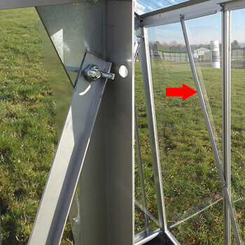 barre de protection pour serre de jardin en polycarbonate barres anti-tempetes pour serre de jardin