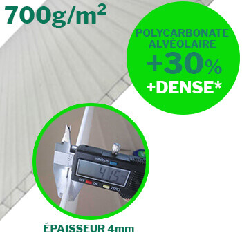 serre avec panneaux alvéolés en polycarbonate