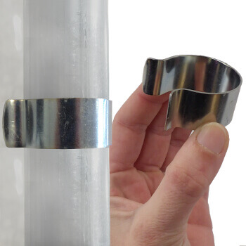 SOLIDES CLIPS en INOX pour un bon maintien de la bâche horticole solides clips en inox