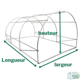 Dimensions serre tunnel potagère