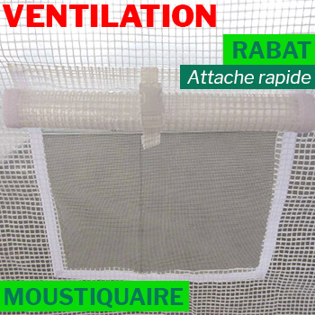 Fenêtre avec rabat et moustiquaire Fenêtre avec rabat et moustiquaire