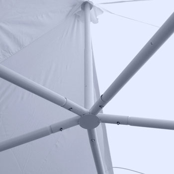 mât avec ressort amortisseur mâts de la tente de réception avec ressort amortisseur pour preserver la structure